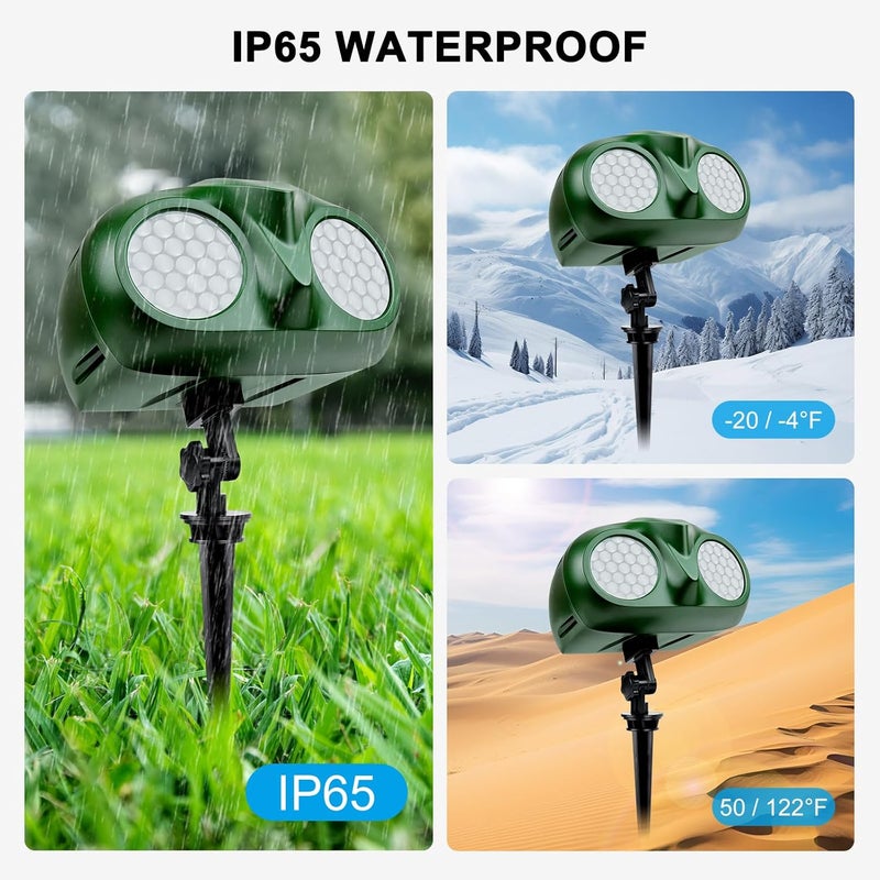 Alinkey Store Snow Projector Lights, Christmas Owl Shape Snow Light Projector Outdoor, Dynamic Snow Landscape Lamp Projection with Remote Control, for Xmas Holiday New Year Party Garden Patio Home Decorations - Image 5